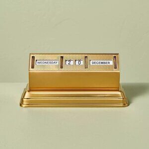 Brass Perpetual Desktop Calendar - Hearth & Hand Magnolia, Target - TTPD